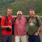 Maarteen and son's on the Great Wall