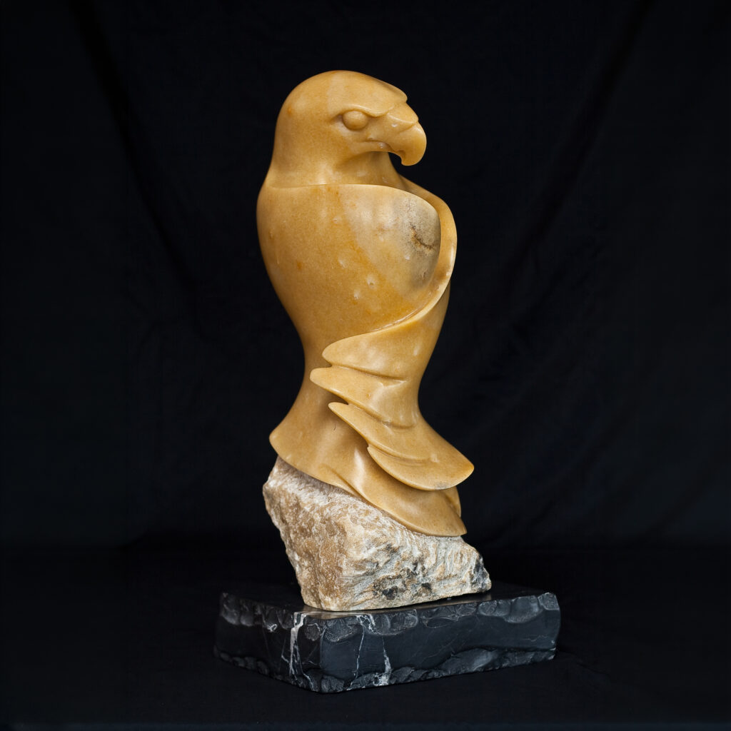 Standing Stone Eagle Sculpture