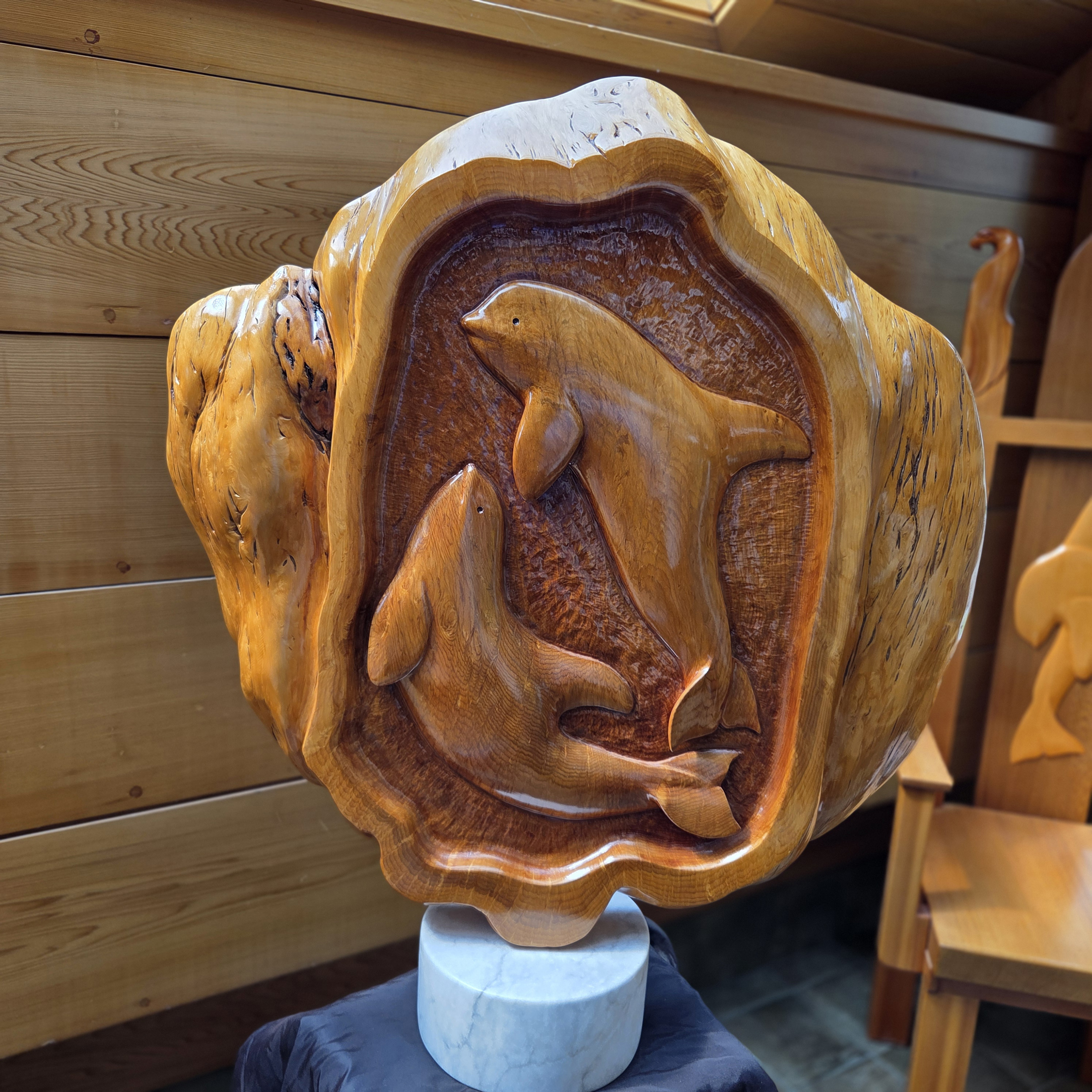 Fabulous 2 Sided Burl Sculpture